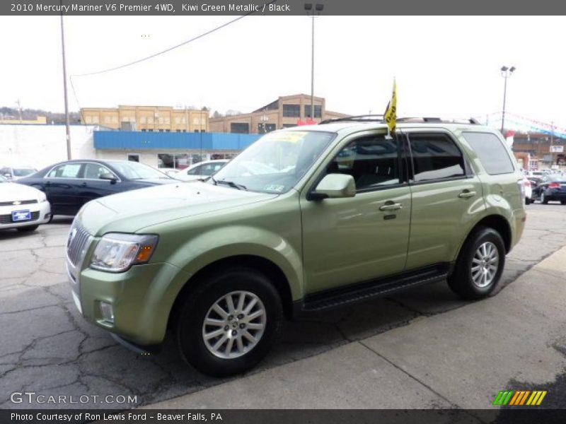 Kiwi Green Metallic / Black 2010 Mercury Mariner V6 Premier 4WD