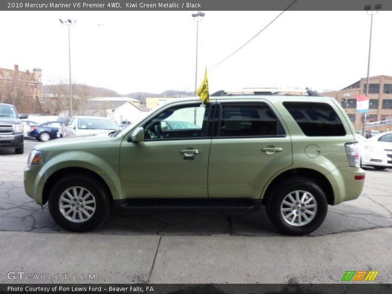 Kiwi Green Metallic / Black 2010 Mercury Mariner V6 Premier 4WD