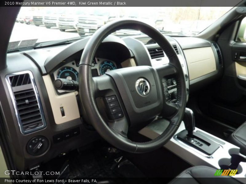 Kiwi Green Metallic / Black 2010 Mercury Mariner V6 Premier 4WD