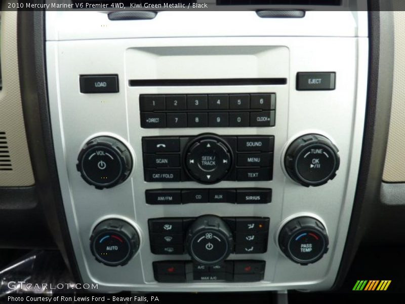 Kiwi Green Metallic / Black 2010 Mercury Mariner V6 Premier 4WD