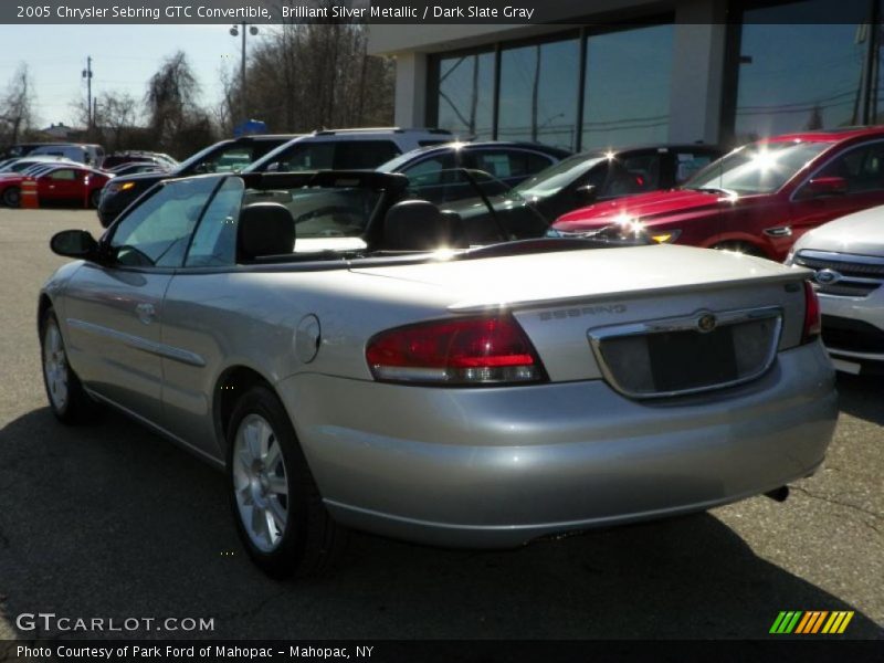 Brilliant Silver Metallic / Dark Slate Gray 2005 Chrysler Sebring GTC Convertible
