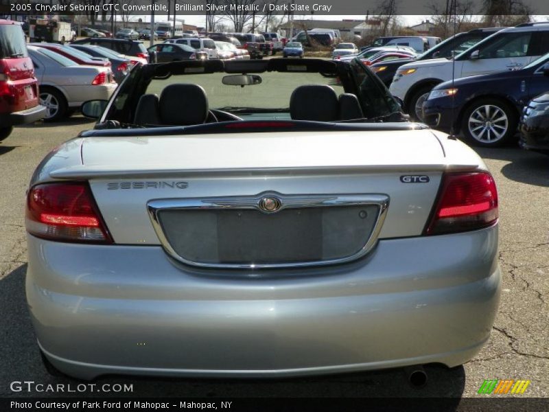 Brilliant Silver Metallic / Dark Slate Gray 2005 Chrysler Sebring GTC Convertible