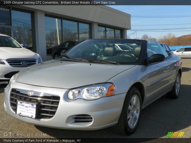Brilliant Silver Metallic / Dark Slate Gray 2005 Chrysler Sebring GTC Convertible