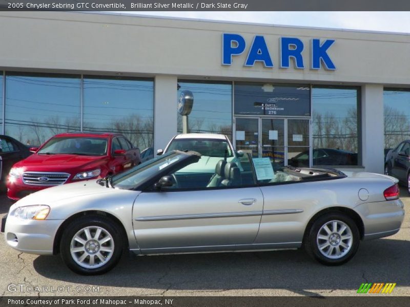 Brilliant Silver Metallic / Dark Slate Gray 2005 Chrysler Sebring GTC Convertible