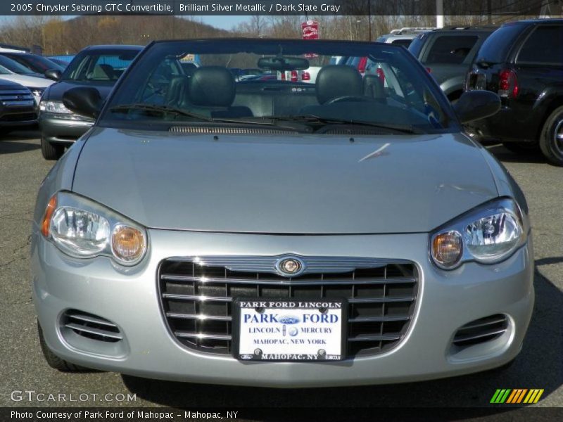 Brilliant Silver Metallic / Dark Slate Gray 2005 Chrysler Sebring GTC Convertible