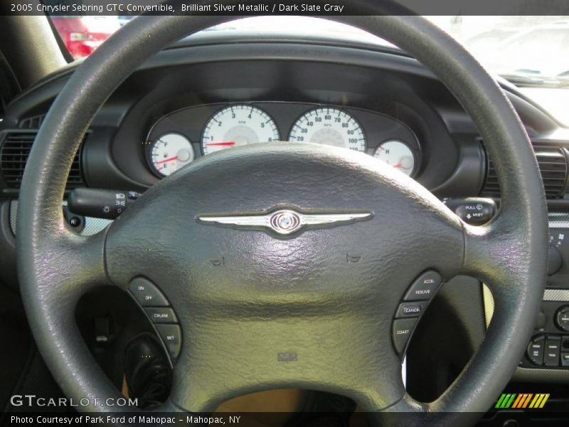 Brilliant Silver Metallic / Dark Slate Gray 2005 Chrysler Sebring GTC Convertible