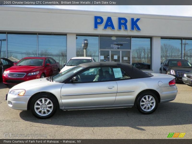 Brilliant Silver Metallic / Dark Slate Gray 2005 Chrysler Sebring GTC Convertible