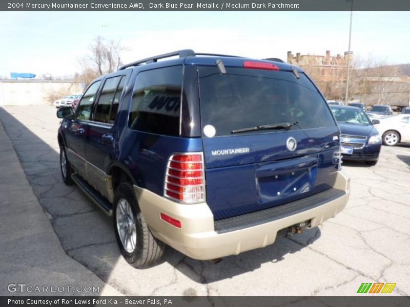 Dark Blue Pearl Metallic / Medium Dark Parchment 2004 Mercury Mountaineer Convenience AWD