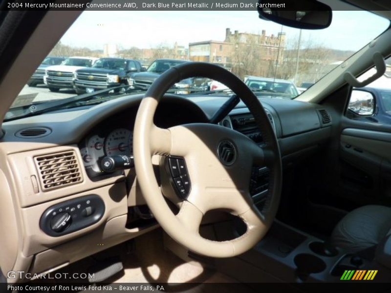 Dark Blue Pearl Metallic / Medium Dark Parchment 2004 Mercury Mountaineer Convenience AWD