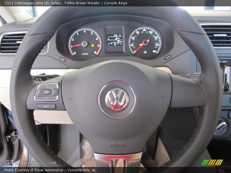 Toffee Brown Metallic / Cornsilk Beige 2011 Volkswagen Jetta SEL Sedan