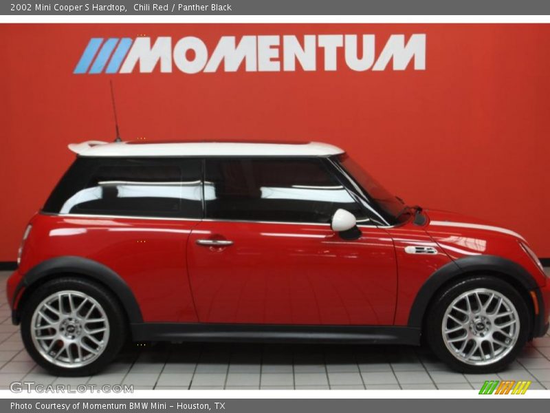 Chili Red / Panther Black 2002 Mini Cooper S Hardtop