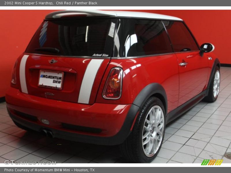Chili Red / Panther Black 2002 Mini Cooper S Hardtop