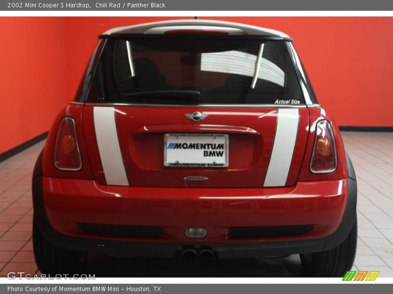 Chili Red / Panther Black 2002 Mini Cooper S Hardtop