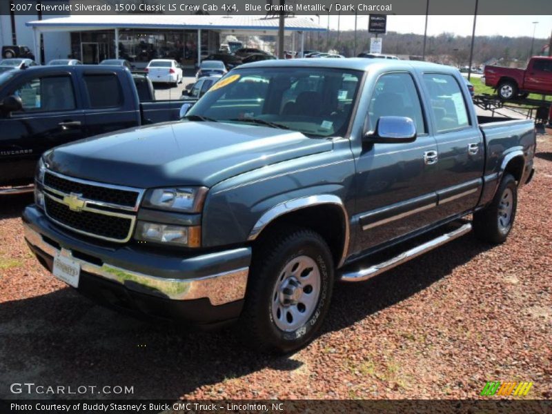 Blue Granite Metallic / Dark Charcoal 2007 Chevrolet Silverado 1500 Classic LS Crew Cab 4x4