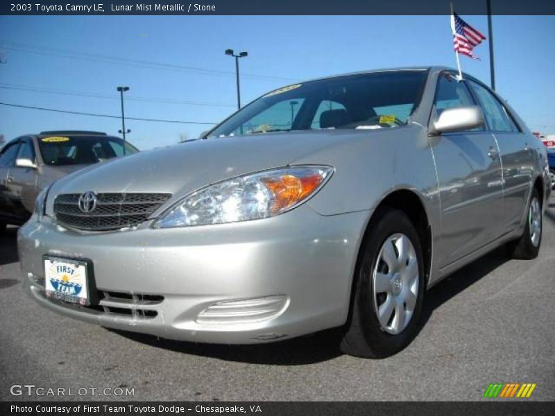 Lunar Mist Metallic / Stone 2003 Toyota Camry LE