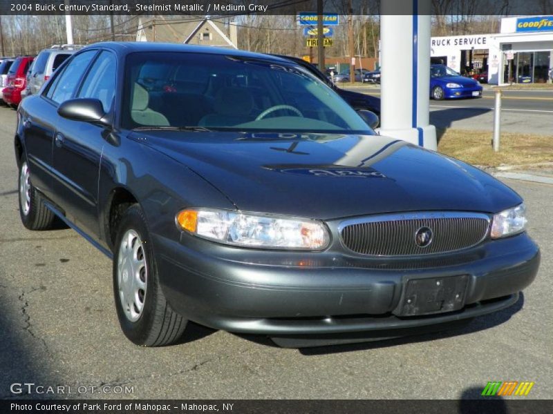 Steelmist Metallic / Medium Gray 2004 Buick Century Standard