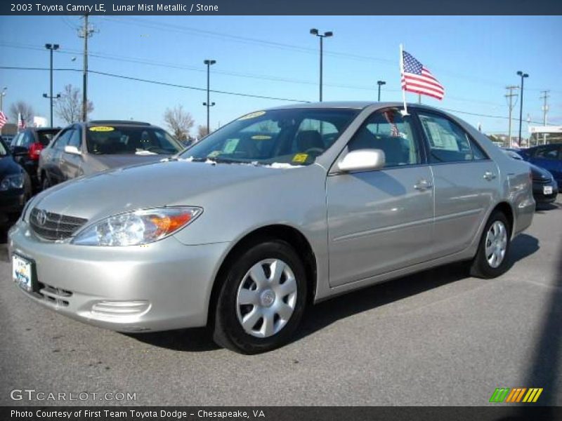 Lunar Mist Metallic / Stone 2003 Toyota Camry LE