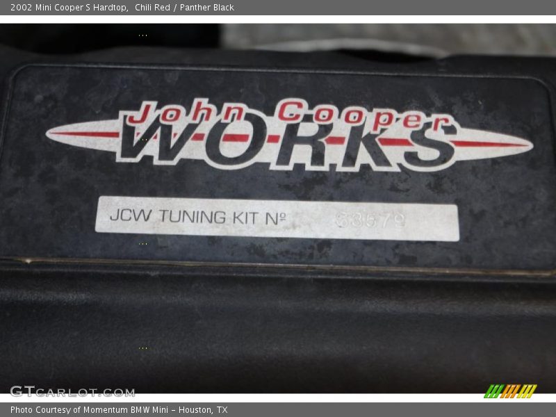 Chili Red / Panther Black 2002 Mini Cooper S Hardtop