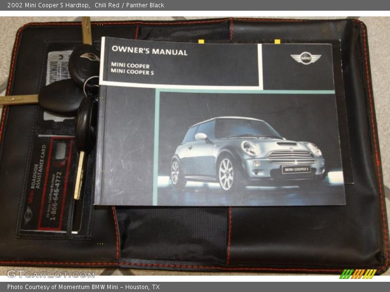 Chili Red / Panther Black 2002 Mini Cooper S Hardtop