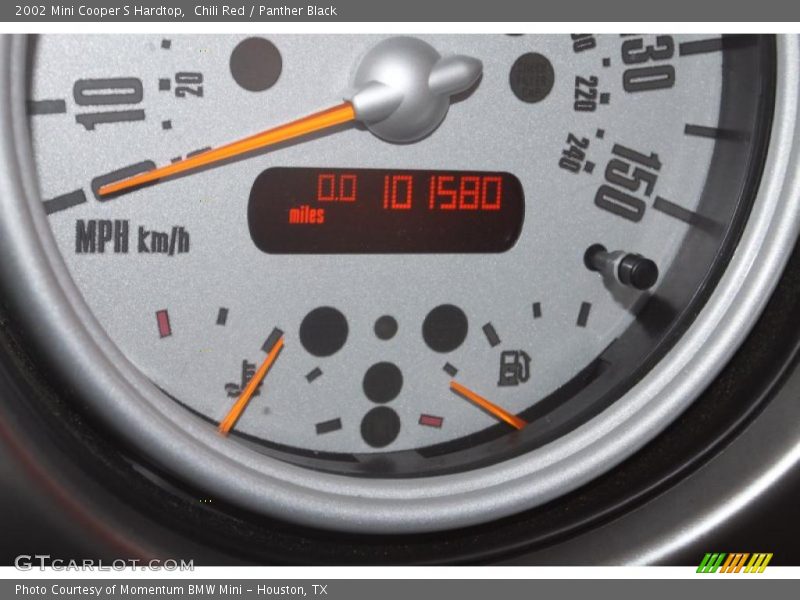 Chili Red / Panther Black 2002 Mini Cooper S Hardtop