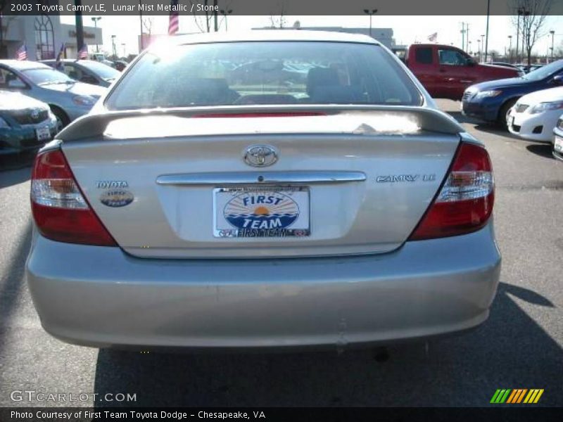 Lunar Mist Metallic / Stone 2003 Toyota Camry LE