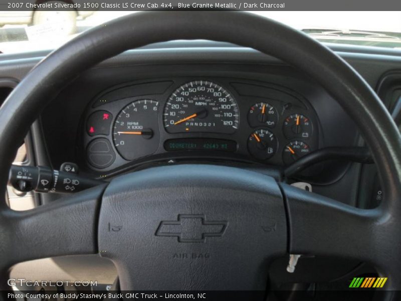 Blue Granite Metallic / Dark Charcoal 2007 Chevrolet Silverado 1500 Classic LS Crew Cab 4x4