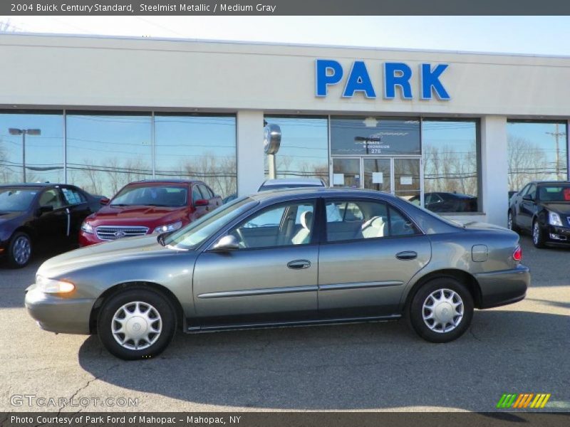 Steelmist Metallic / Medium Gray 2004 Buick Century Standard