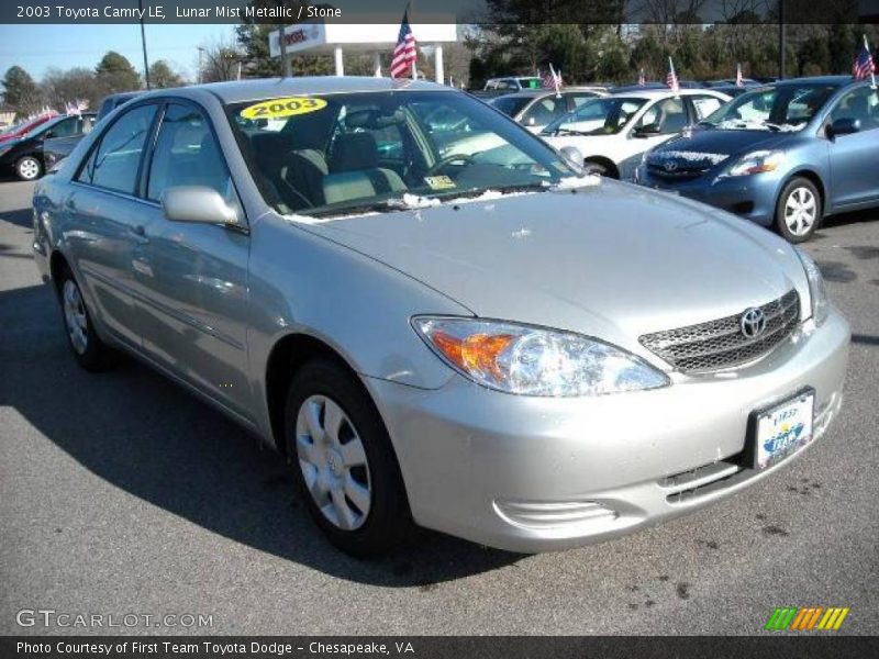 Lunar Mist Metallic / Stone 2003 Toyota Camry LE