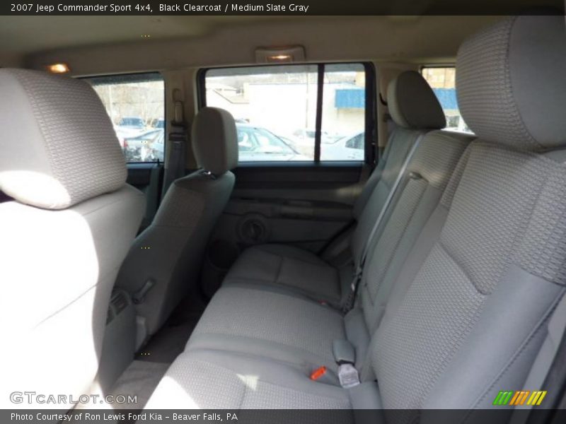 Black Clearcoat / Medium Slate Gray 2007 Jeep Commander Sport 4x4