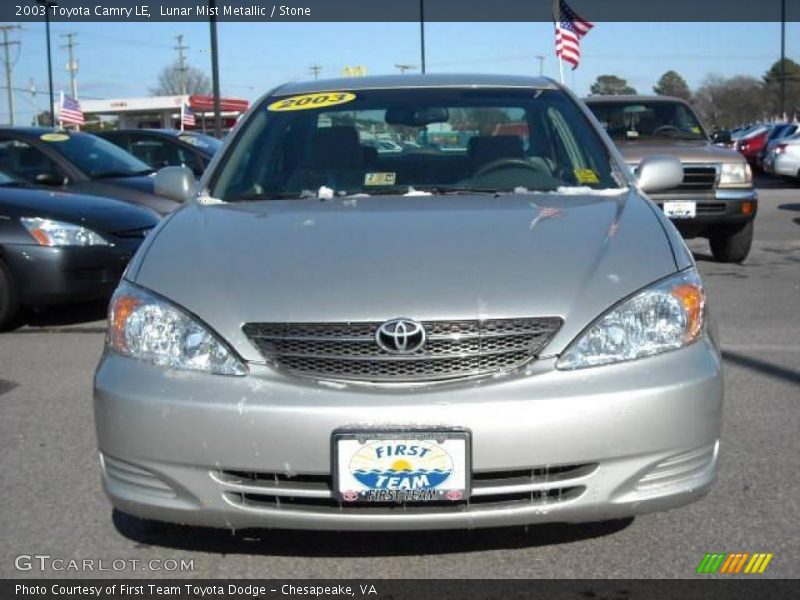 Lunar Mist Metallic / Stone 2003 Toyota Camry LE