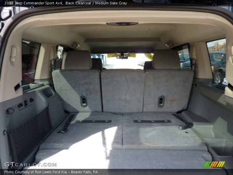 Black Clearcoat / Medium Slate Gray 2007 Jeep Commander Sport 4x4