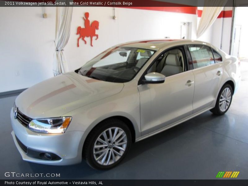 White Gold Metallic / Cornsilk Beige 2011 Volkswagen Jetta SEL Sedan