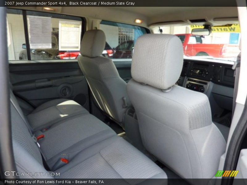 Black Clearcoat / Medium Slate Gray 2007 Jeep Commander Sport 4x4