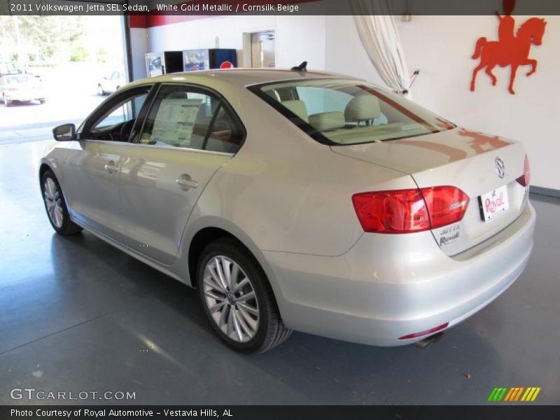 White Gold Metallic / Cornsilk Beige 2011 Volkswagen Jetta SEL Sedan