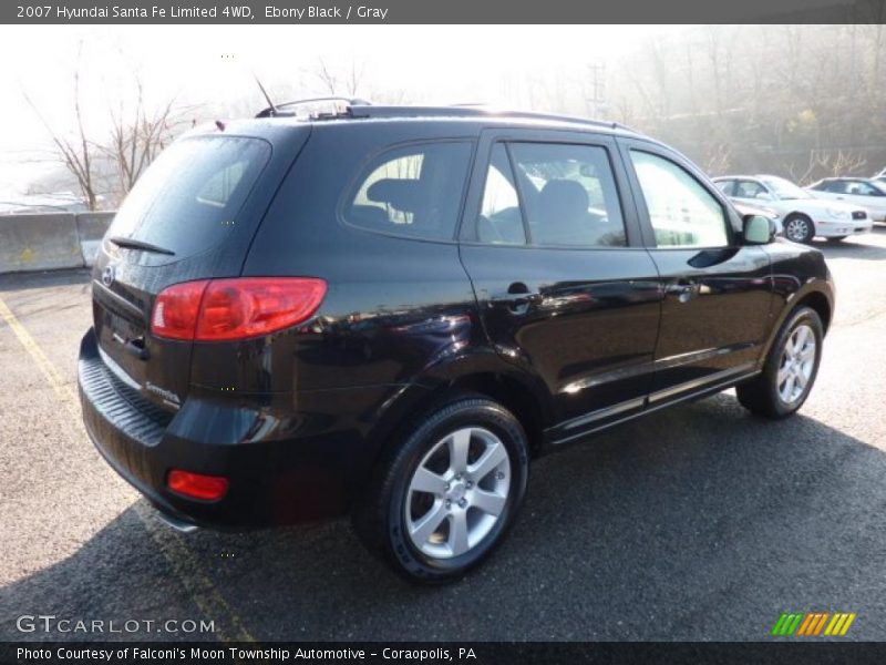 Ebony Black / Gray 2007 Hyundai Santa Fe Limited 4WD
