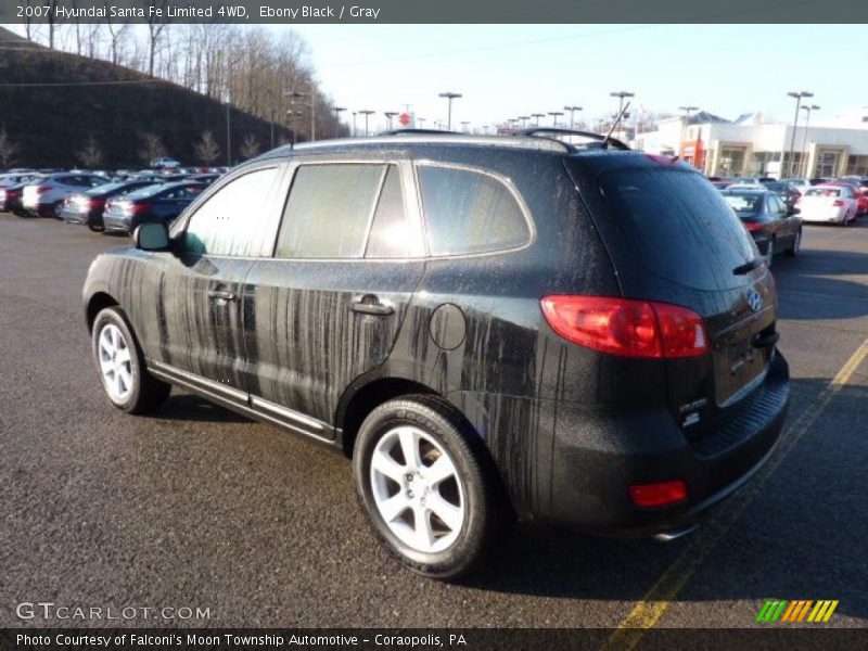 Ebony Black / Gray 2007 Hyundai Santa Fe Limited 4WD