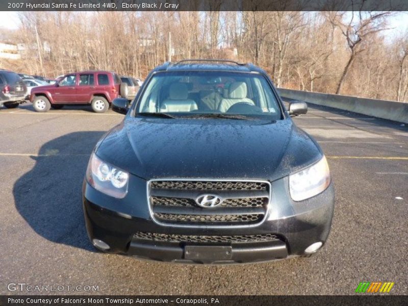 Ebony Black / Gray 2007 Hyundai Santa Fe Limited 4WD