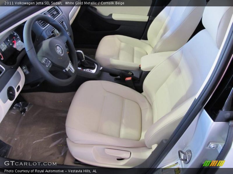 White Gold Metallic / Cornsilk Beige 2011 Volkswagen Jetta SEL Sedan