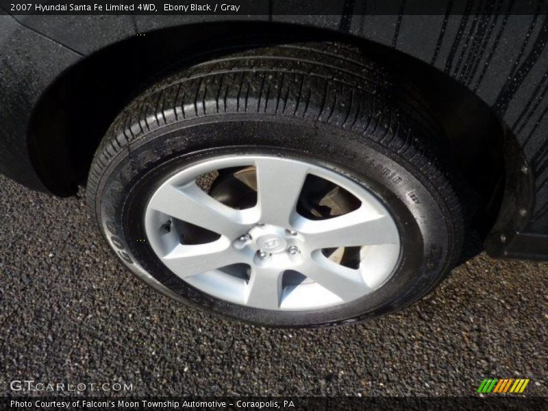 Ebony Black / Gray 2007 Hyundai Santa Fe Limited 4WD