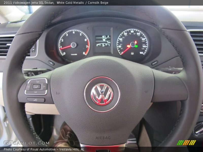White Gold Metallic / Cornsilk Beige 2011 Volkswagen Jetta SEL Sedan