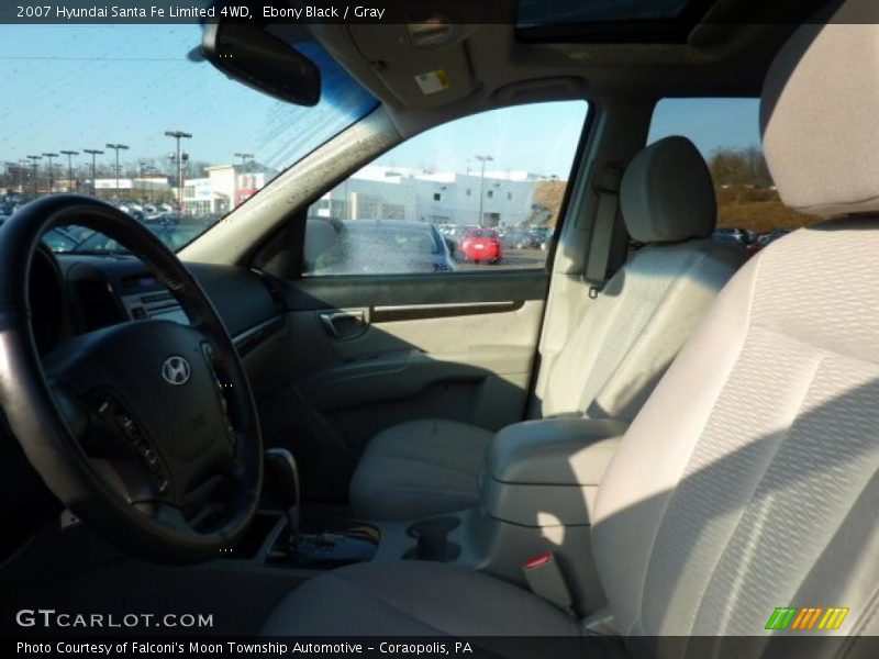 Ebony Black / Gray 2007 Hyundai Santa Fe Limited 4WD