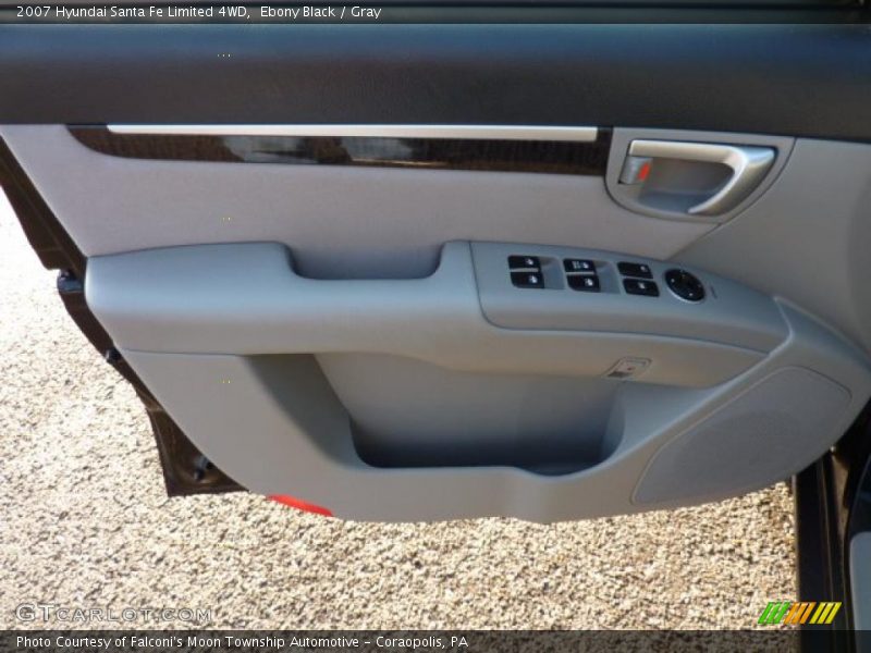 Ebony Black / Gray 2007 Hyundai Santa Fe Limited 4WD