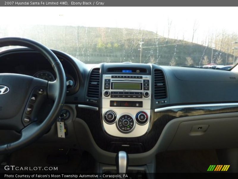 Ebony Black / Gray 2007 Hyundai Santa Fe Limited 4WD