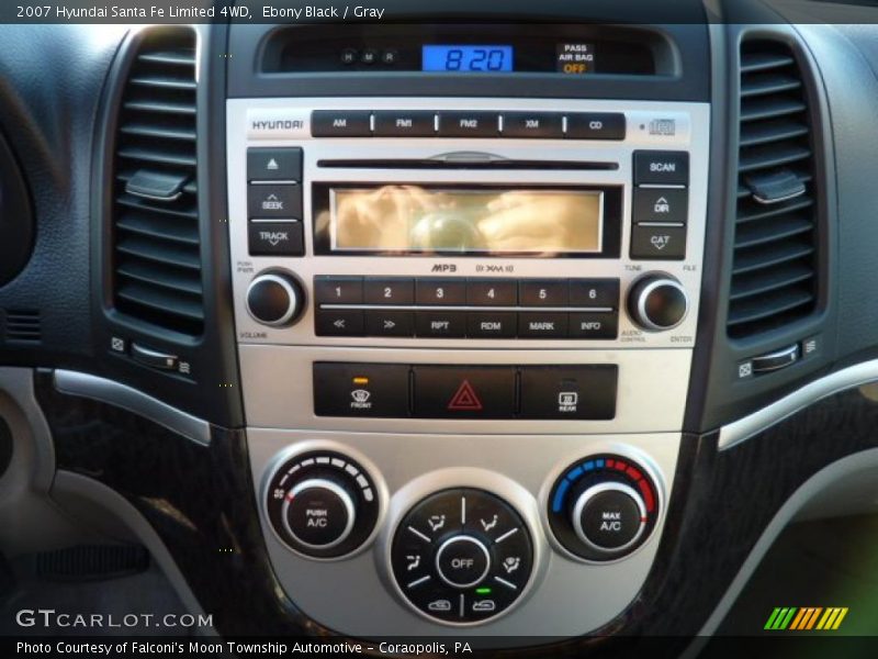 Ebony Black / Gray 2007 Hyundai Santa Fe Limited 4WD