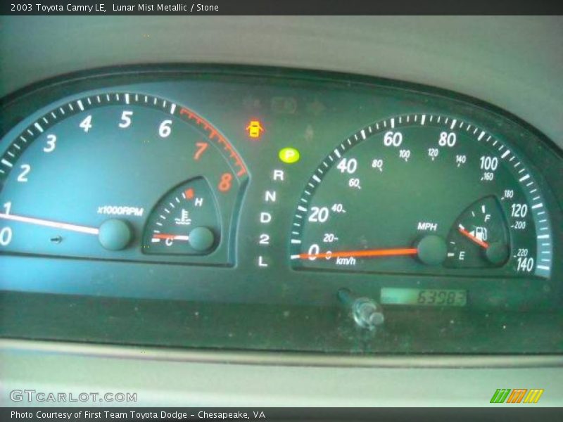 Lunar Mist Metallic / Stone 2003 Toyota Camry LE