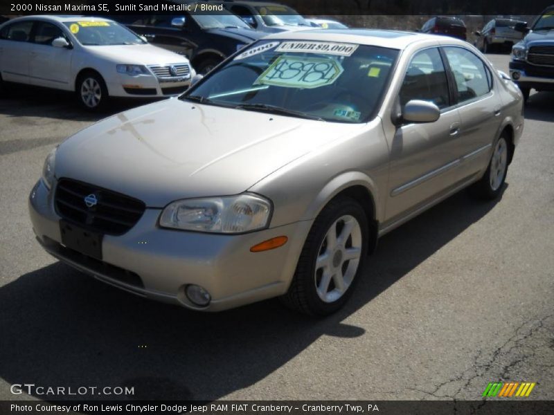 Sunlit Sand Metallic / Blond 2000 Nissan Maxima SE