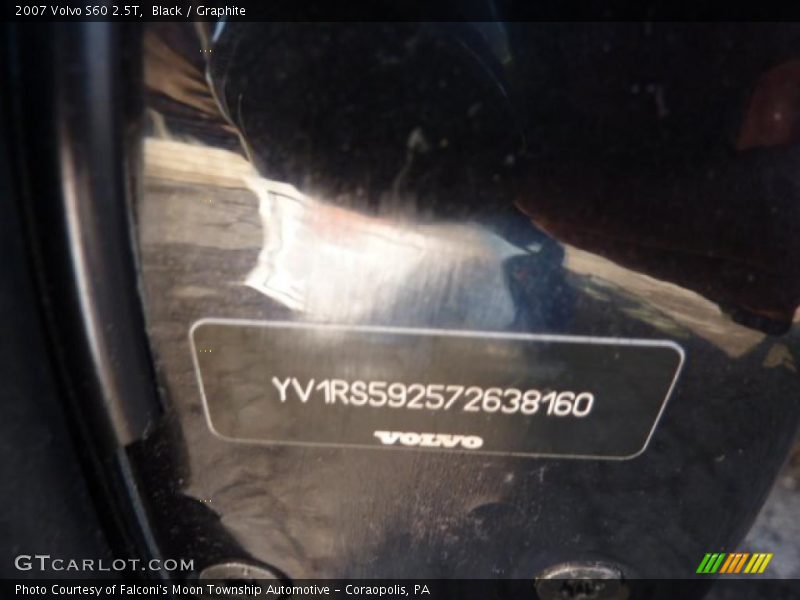Black / Graphite 2007 Volvo S60 2.5T