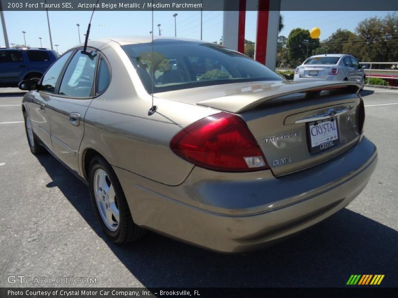 Arizona Beige Metallic / Medium Parchment 2003 Ford Taurus SES