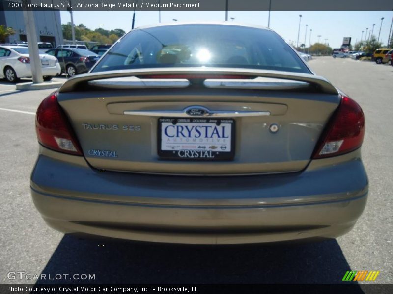 Arizona Beige Metallic / Medium Parchment 2003 Ford Taurus SES
