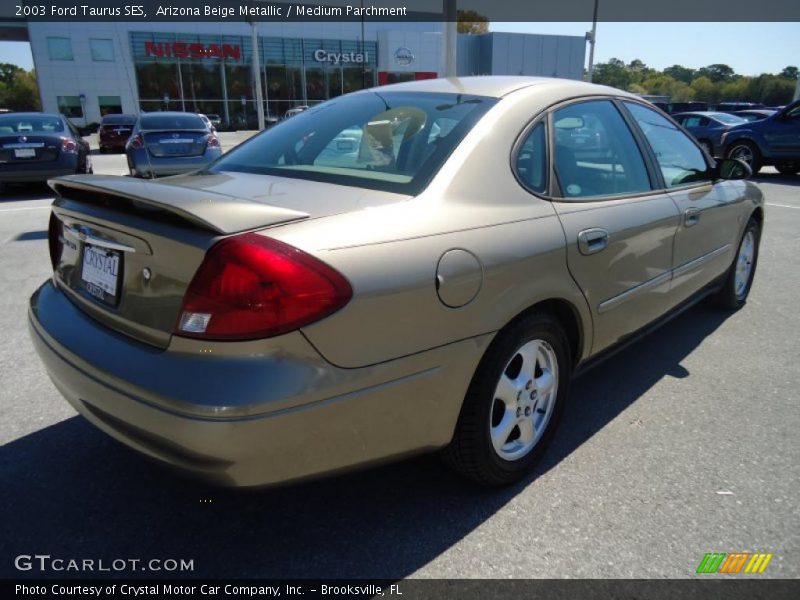 Arizona Beige Metallic / Medium Parchment 2003 Ford Taurus SES